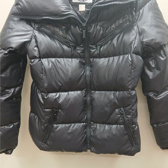 Michael Kors Full Zip High Neck Quilted Puffer Jacket Black w/black hardware Med - Picture 7 of 10